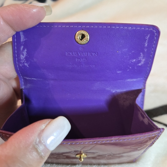 💯 Authentic Louis VuittonVernis Cardholder (Purple) - Picture 4 of 9